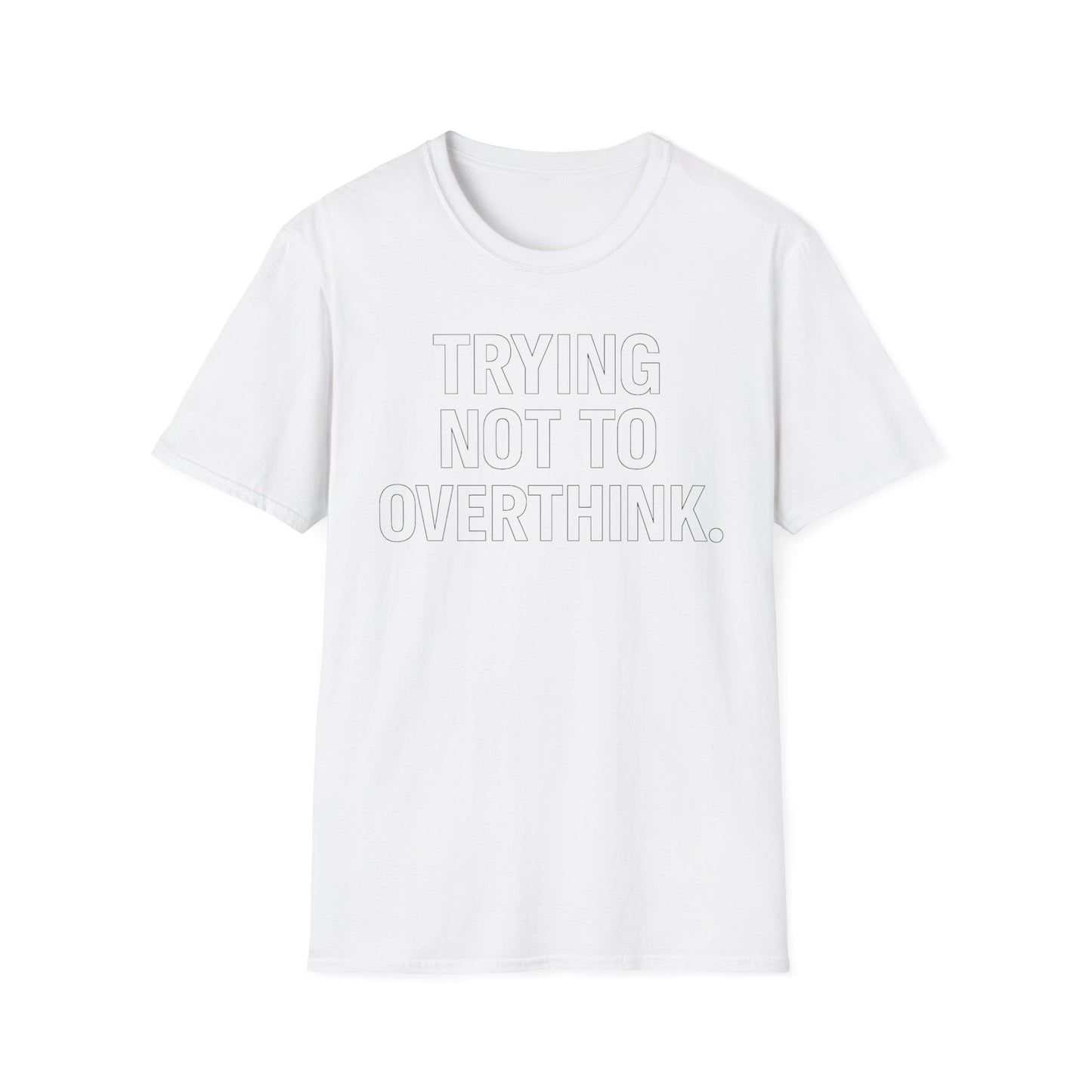 Trying Not To Shut Down T-Shirt — Mental Health Awareness Graphic Tee