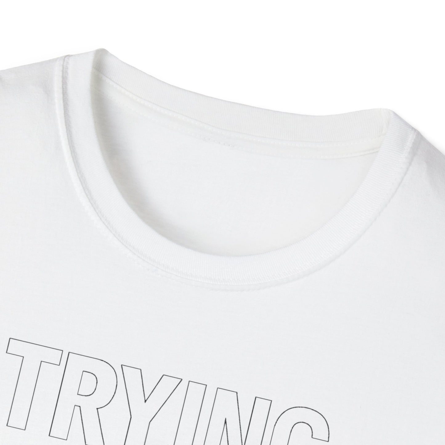 Trying Not To Shut Down T-Shirt — Mental Health Awareness Graphic Tee